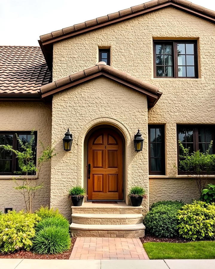 Textured Stucco House Exterior