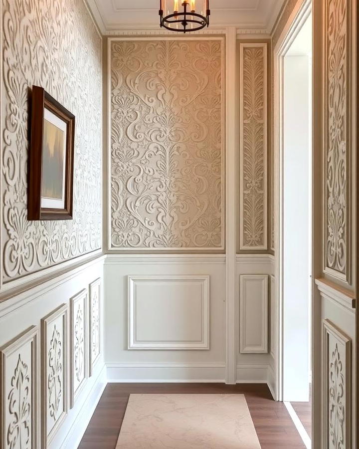 Textured Wainscoting for Added Dimension