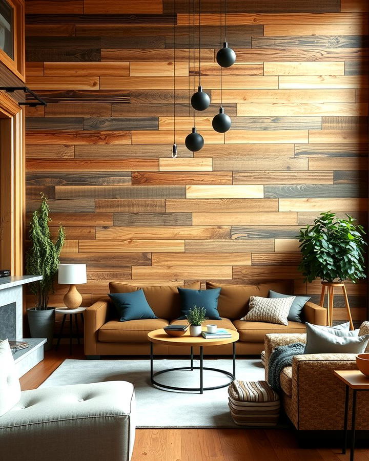 Textured Wood Paneling for Rustic Charm