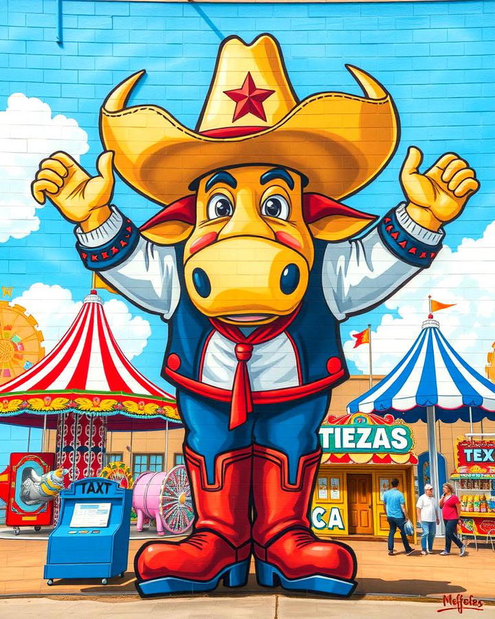 The Big Tex Mural Dallas