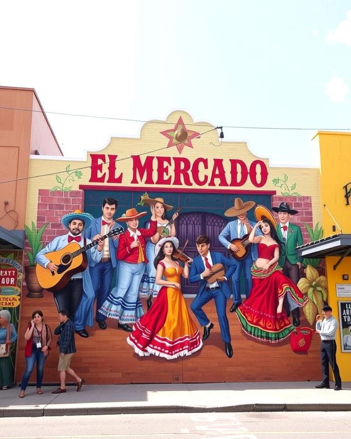 The El Mercado Mural San Antonio