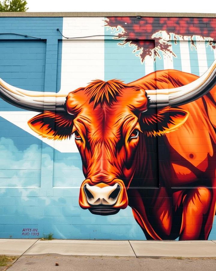 The Longhorn Mural Austin