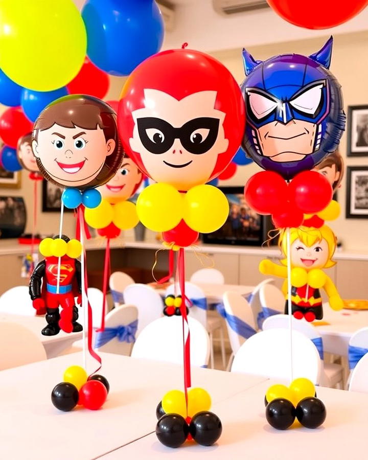 Themed Character Balloon Centerpieces