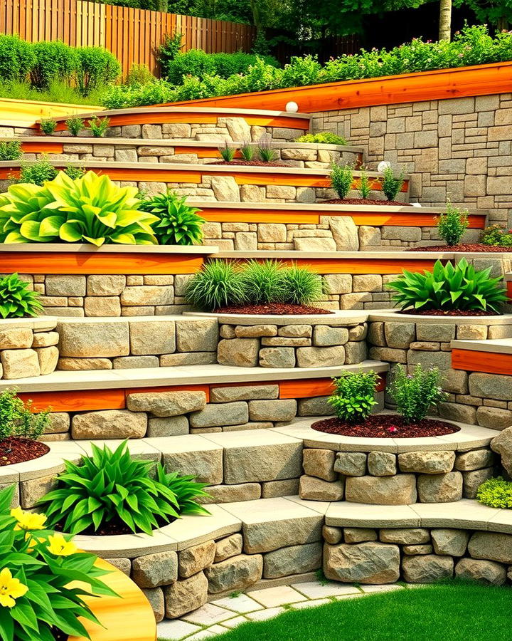 Tiered Retaining Walls