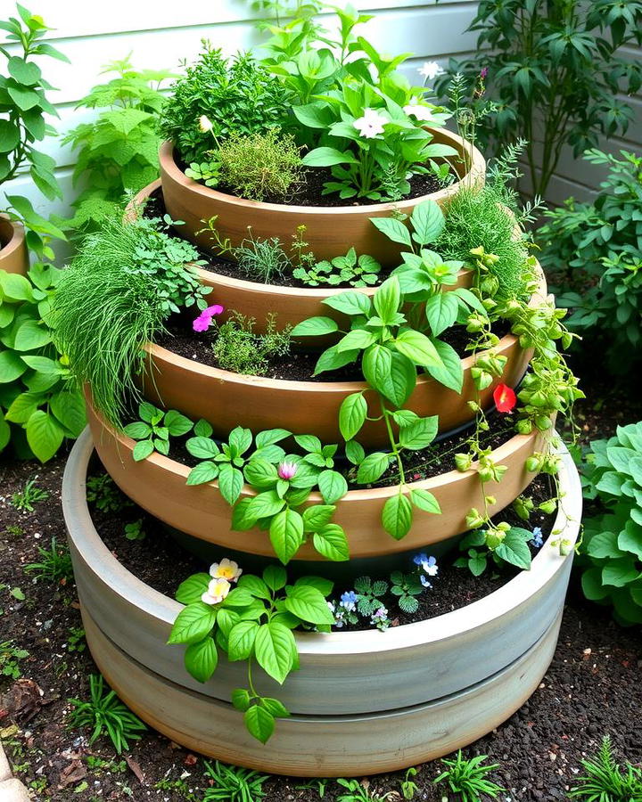 Tiered Round Garden Bed