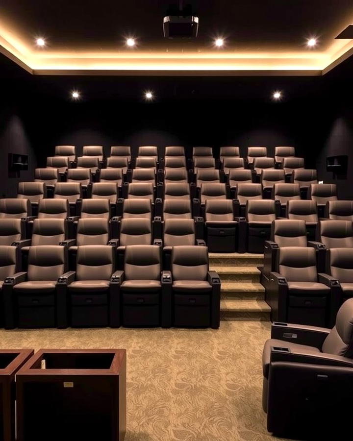 Tiered Seating for a Cinematic Feel