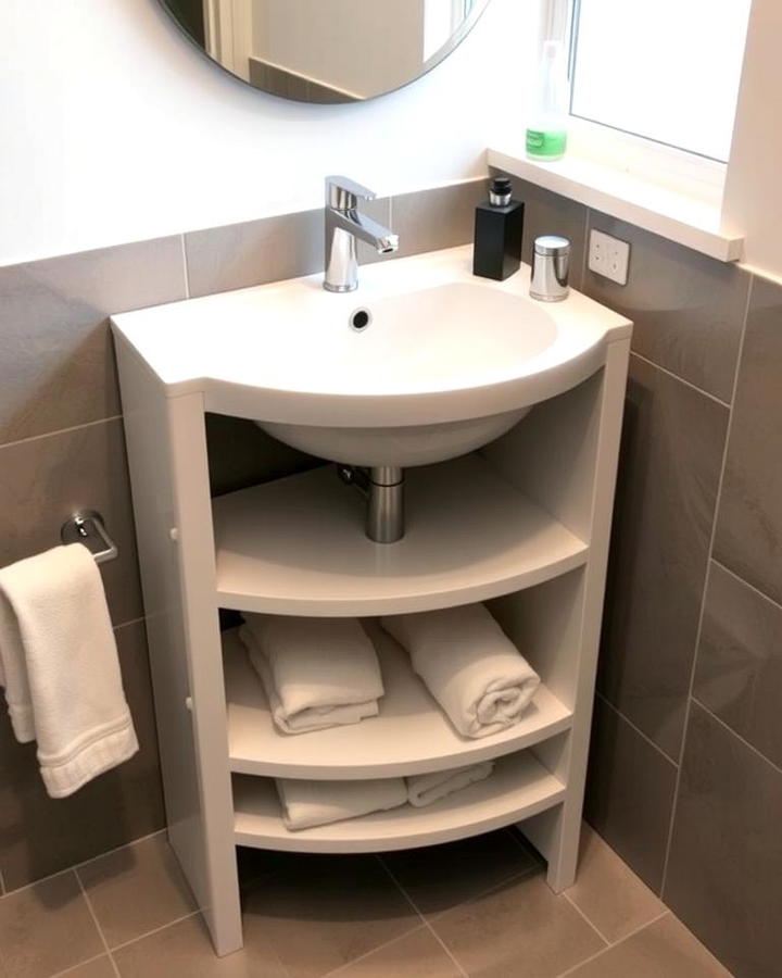 Tiered Sinks for Built In Storage