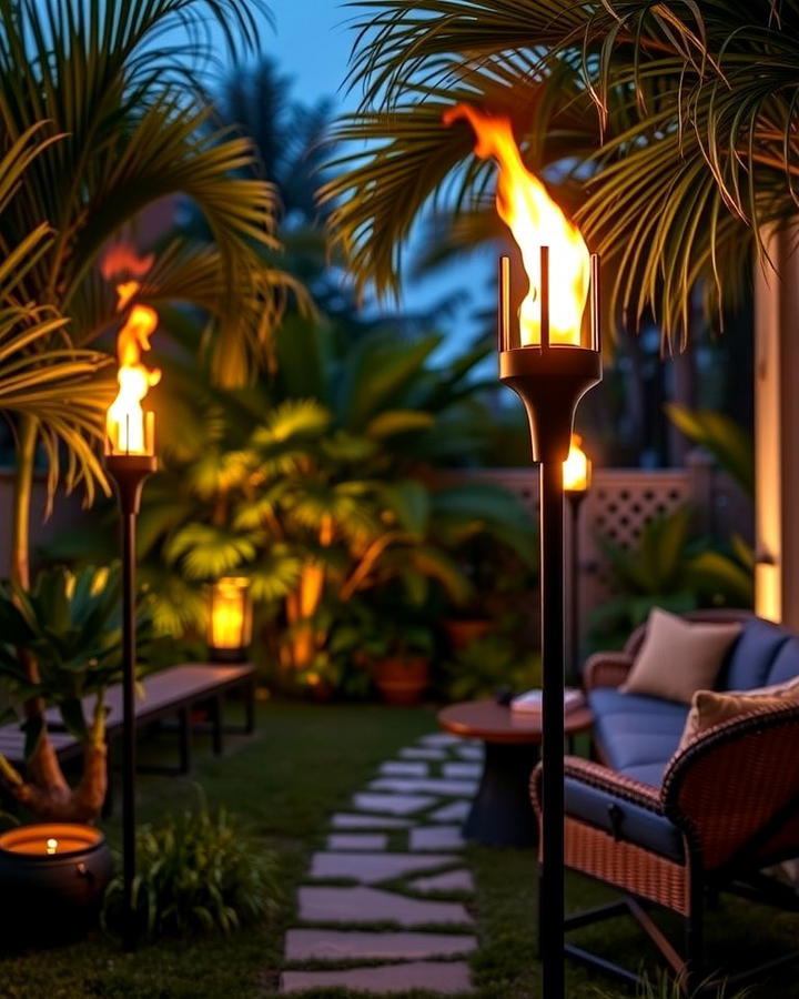 Tiki Torches for Atmospheric Lighting