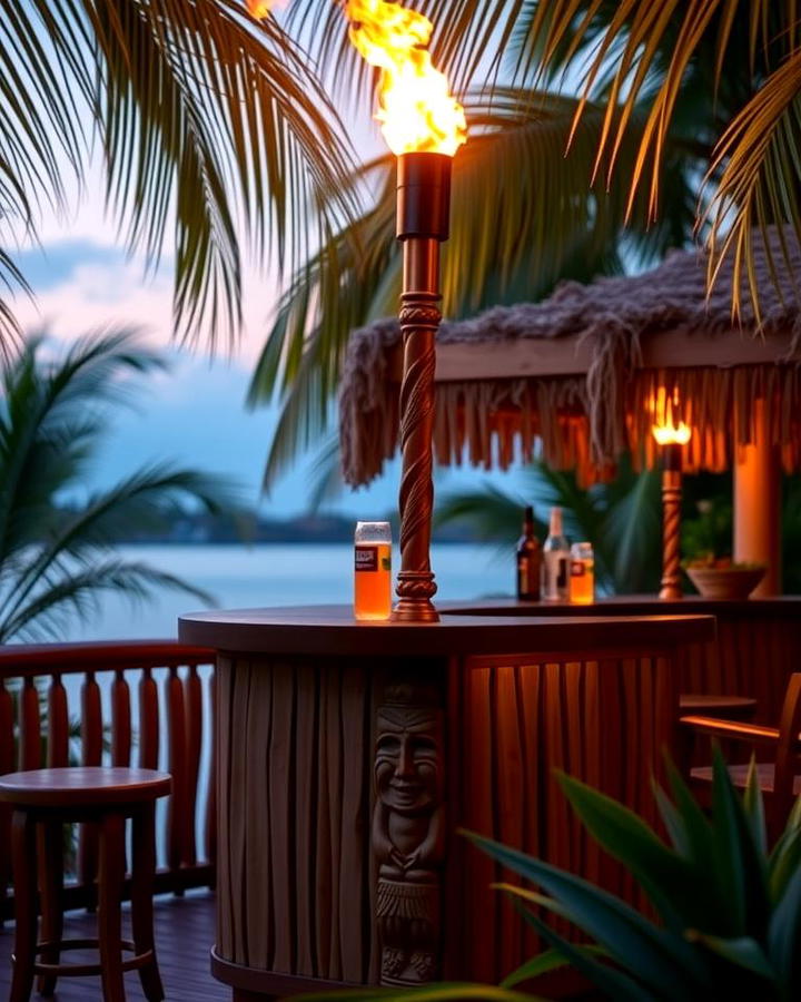 Tiki Torches for Evening Glow