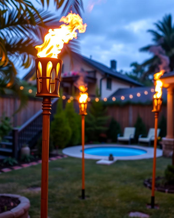 Tiki Torches for a Tropical Feel