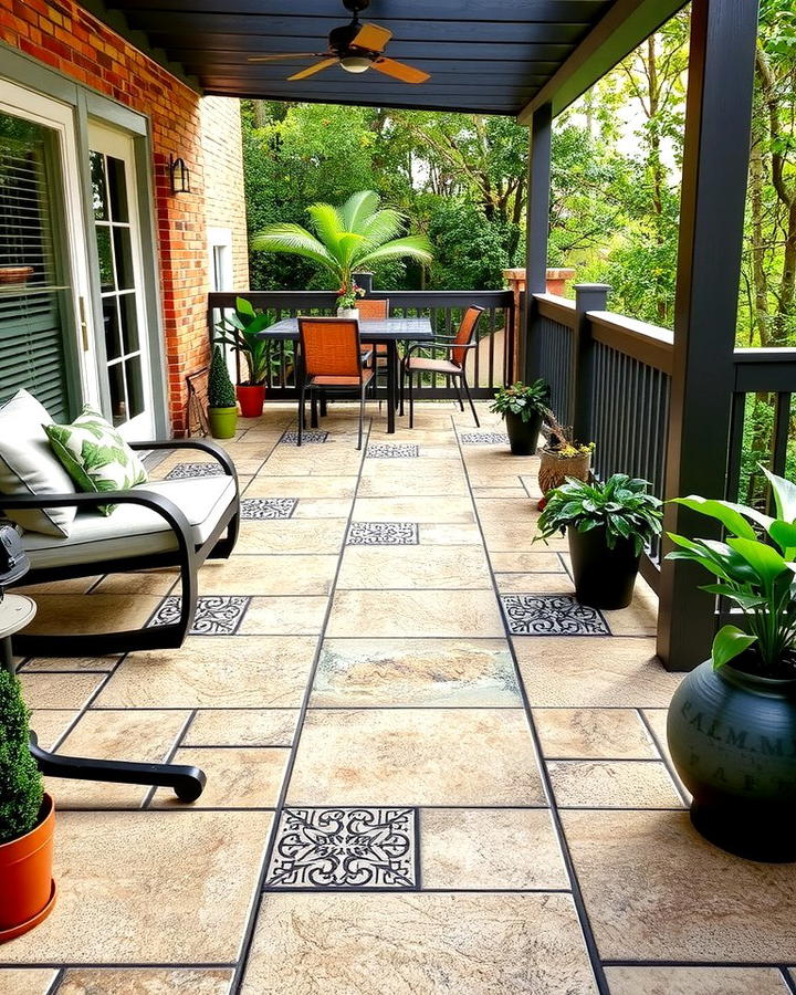 Tile Deck Flooring for a Stylish Touch