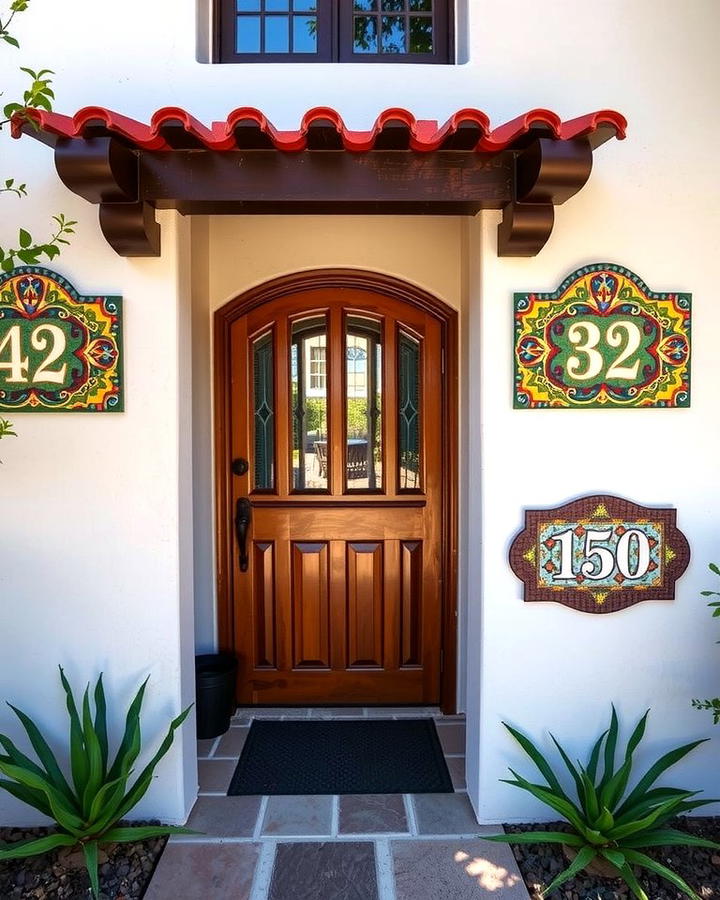 Tiled Address Plaques