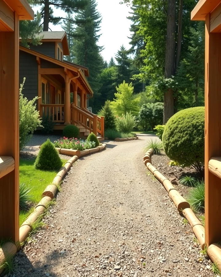 Timber Edging for a Rustic Feel