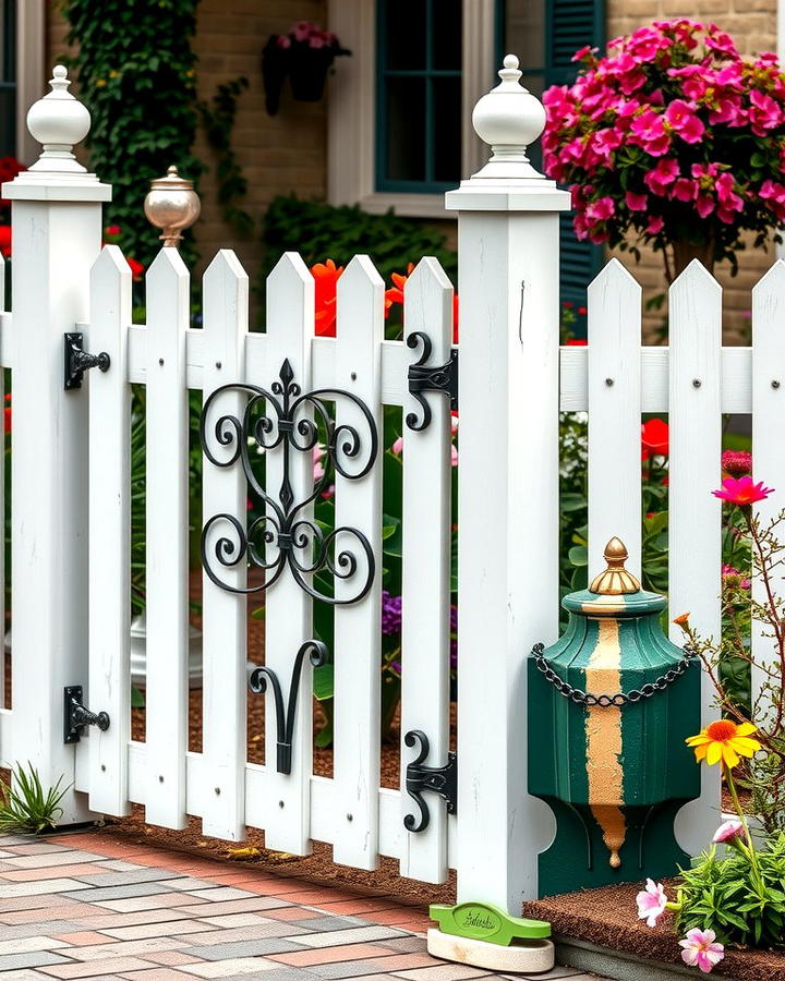 Timeless Appeal with Picket Wood and Iron Details