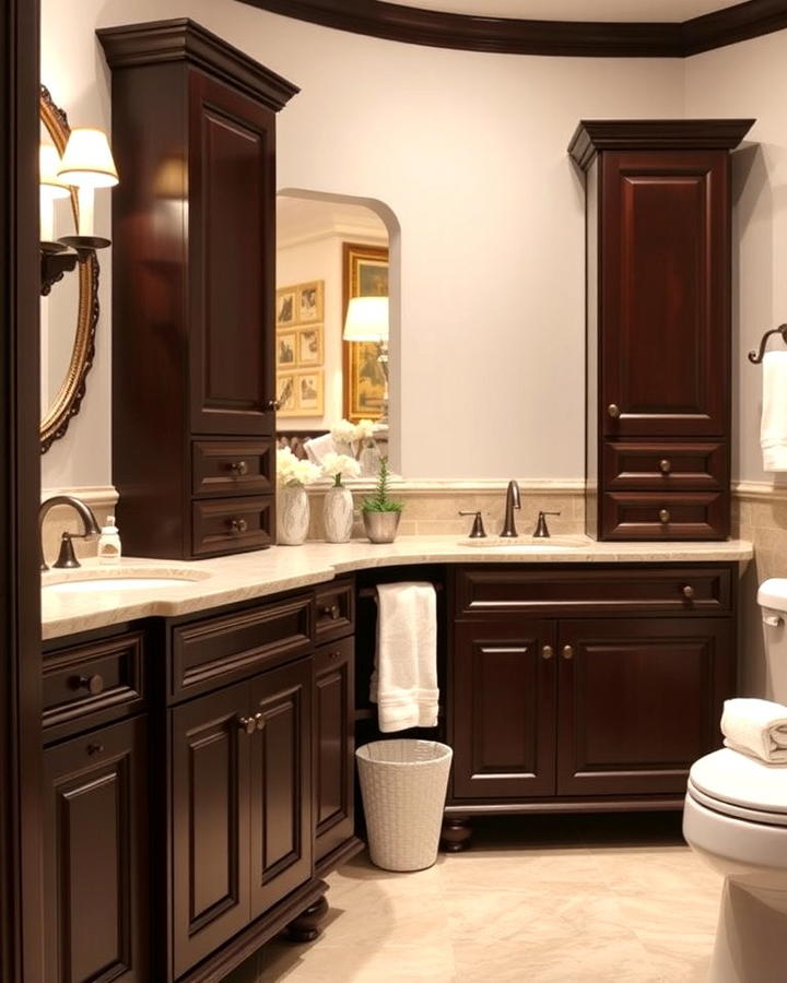 Timeless Espresso Brown Cabinets