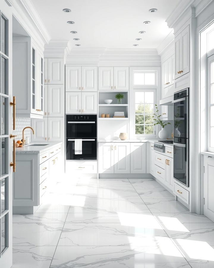 Timeless White Carrara Marble