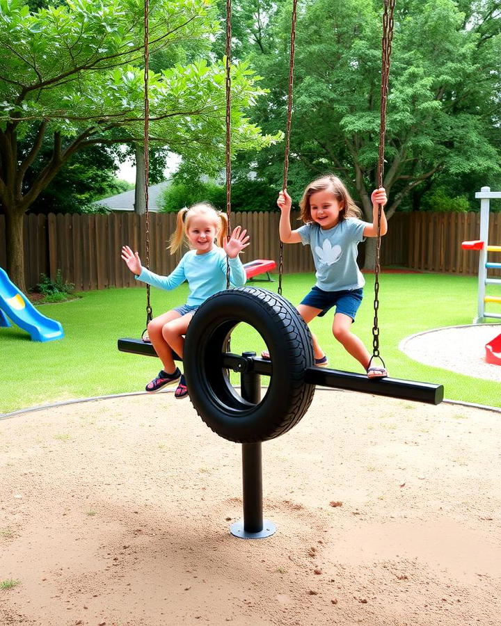 Tire Swing Teeter Totter