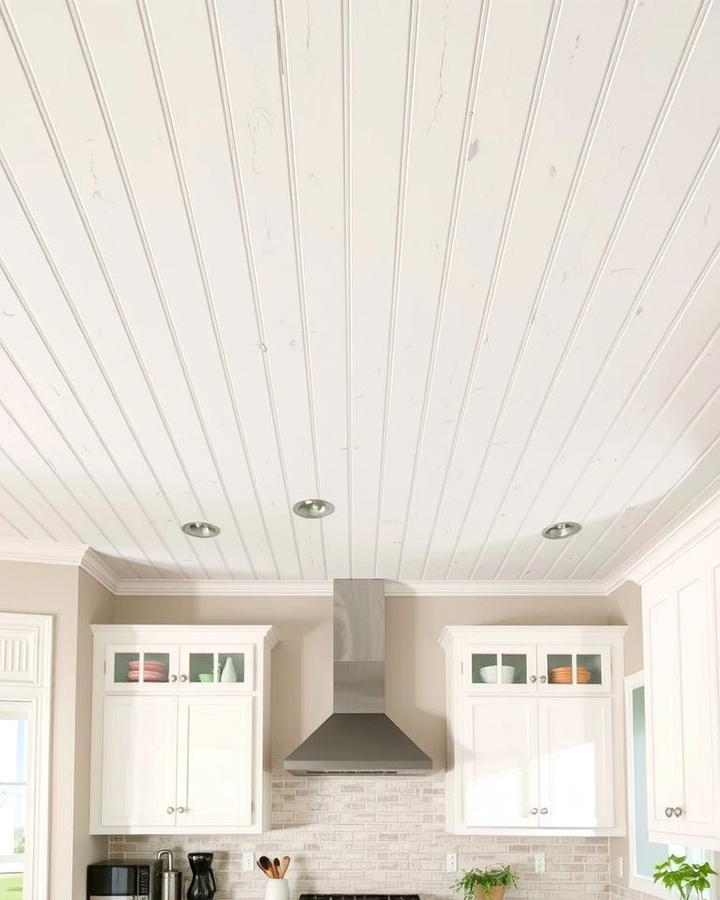 Tongue and Groove Ceiling Warmth