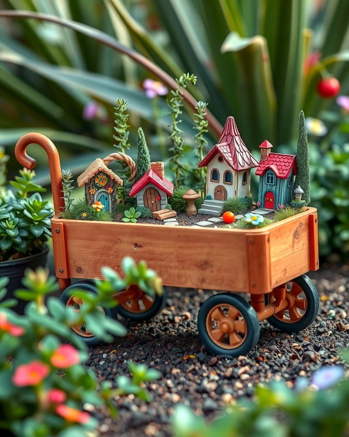 Toy Wagon Fairy Garden