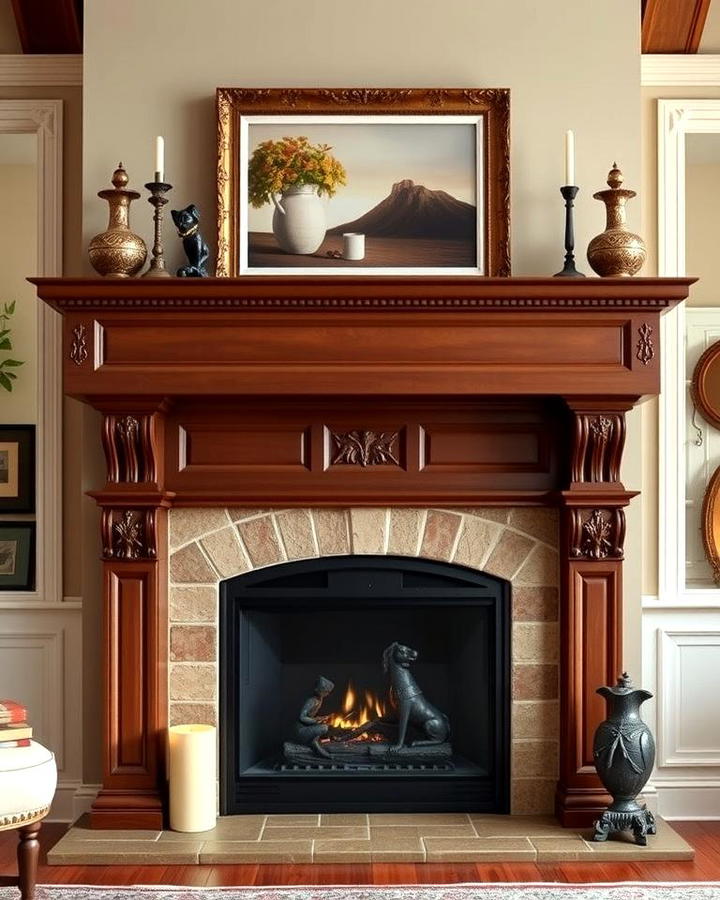 Traditional Fireplace with Overmantel