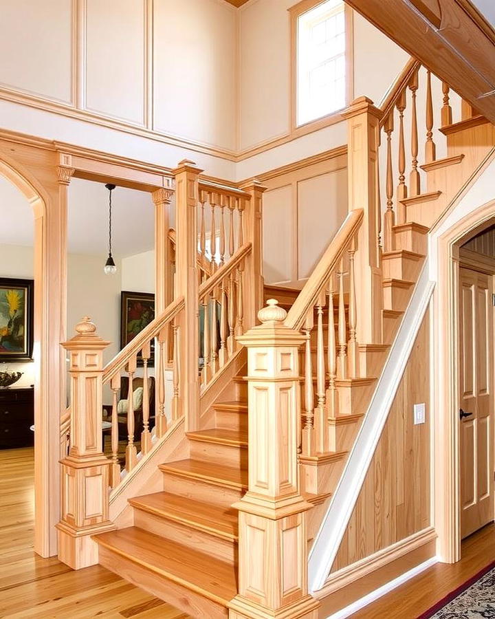 Traditional White Oak Staircase