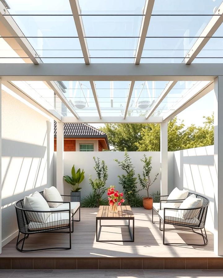 Transparent Roof Pergola