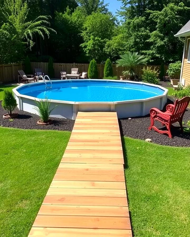 Treated Lumber Walkway