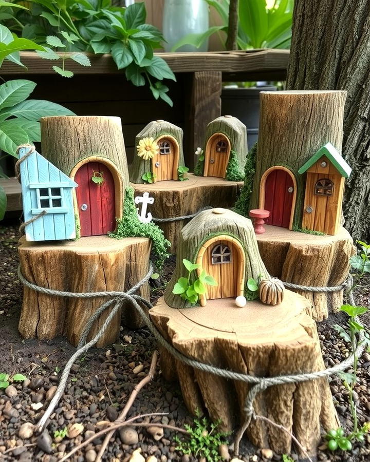 Tree Stump Fairy Homes