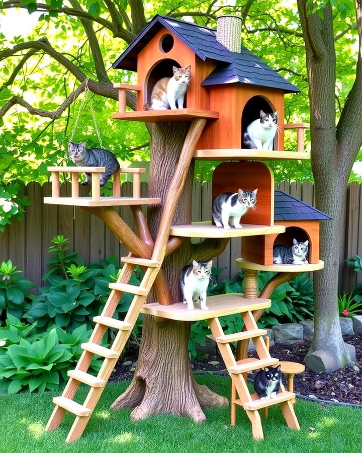 Treehouse Inspired Cat Tree