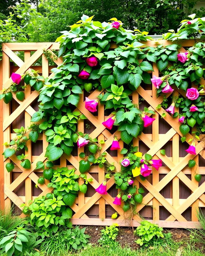 Trellis Style Lattice Fence