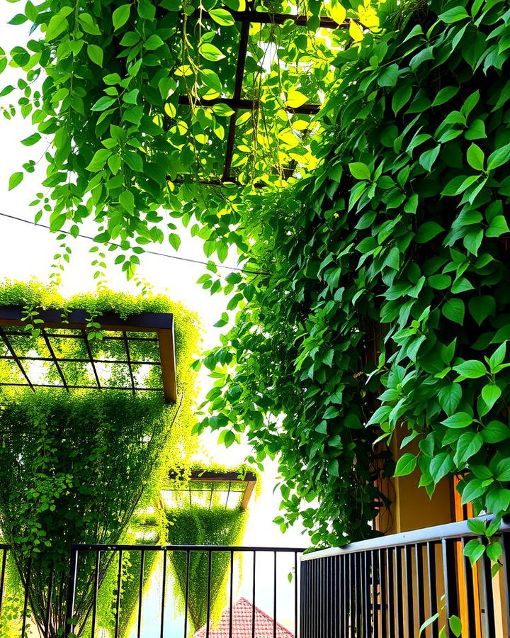 Trellises with Climbing Plants