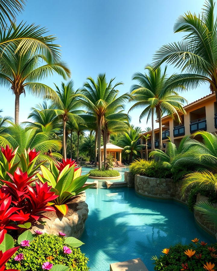 Tropical Landscaping Around the Pool