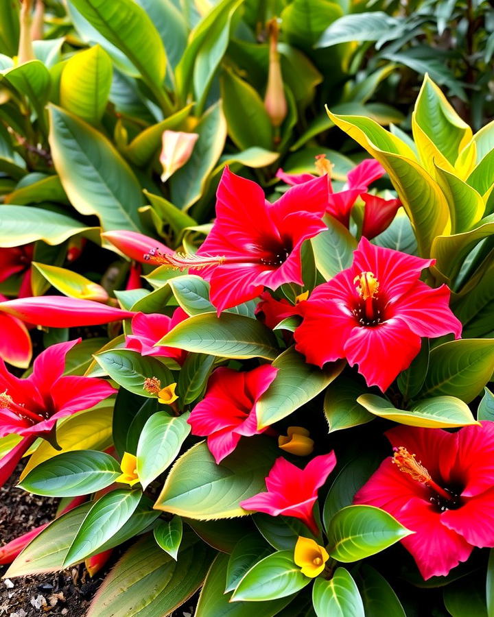 Tropical Oasis Flower Bed