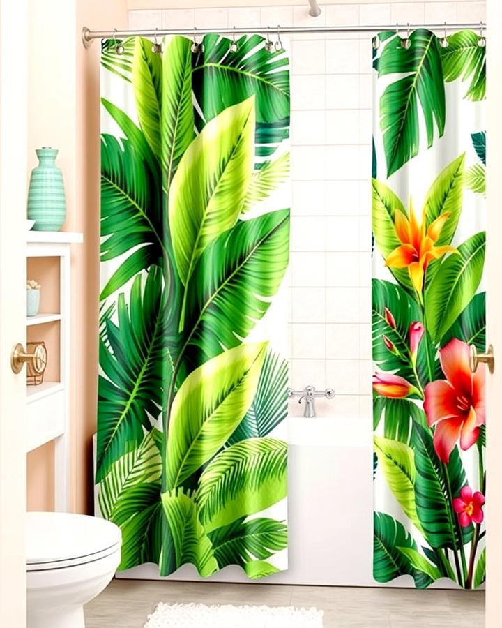 Tropical Print Curtains