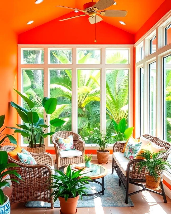 Tropical Sunroom Accent