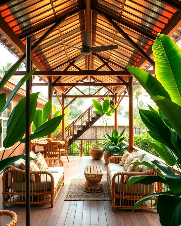 Tropical Vibes with Copper Metal Roof