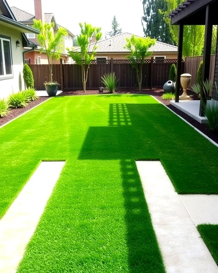 Turf Backyard Fitness Area