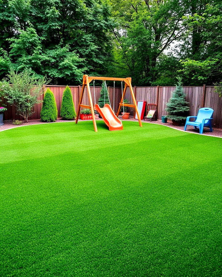 Turf Covered Play Area for Kids