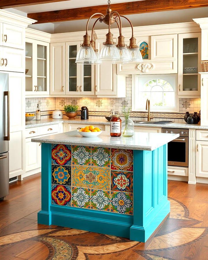 Turquoise Island with Tile Inlays