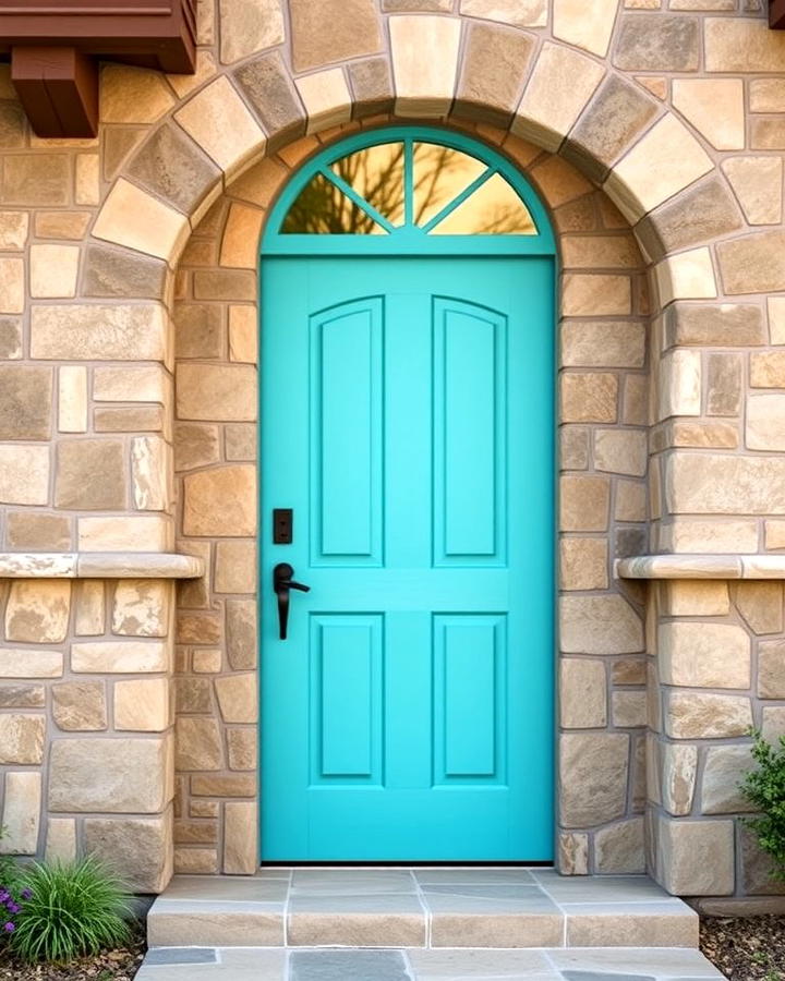 Turquoise and Stone Surround