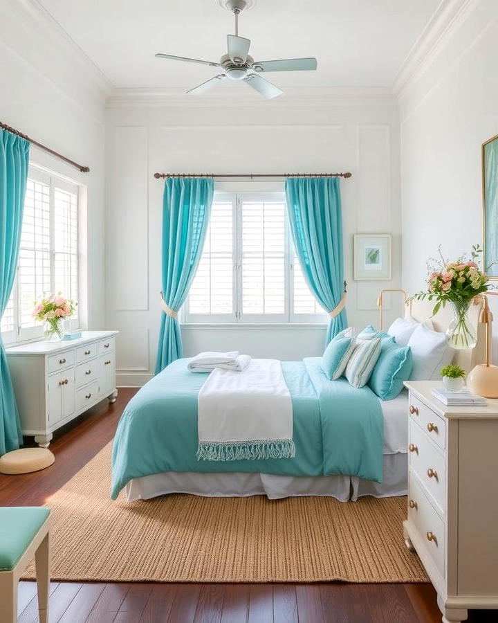 Turquoise and White Palette