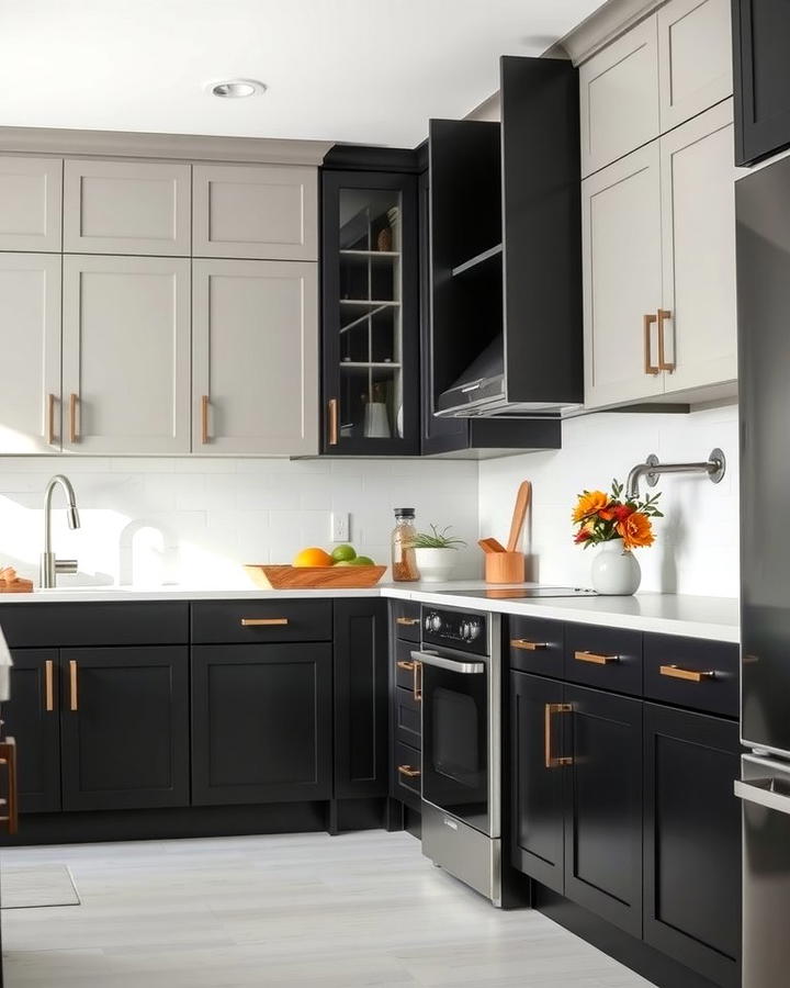 Two Tone Cabinetry for Visual Interest