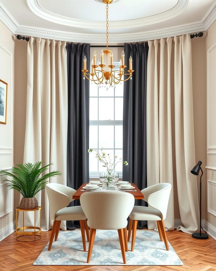 Two Tone Curtains for a Stylish Contrast