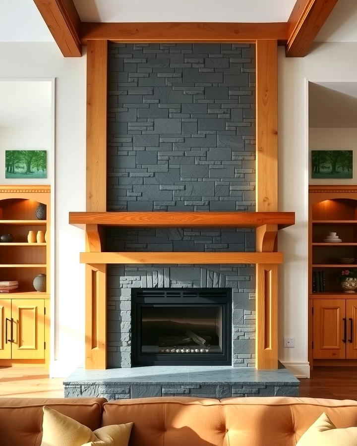 Two Tone Fireplace Design