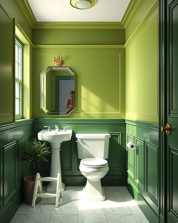 Two Tone Green Walls