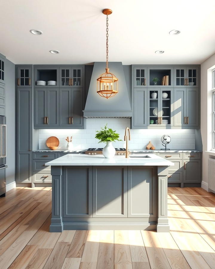 Two Tone Kitchen Island