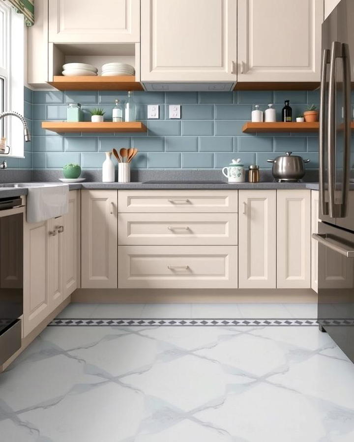 Two Tone Linoleum Designs