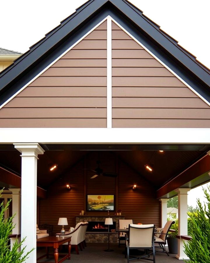 Two Toned Gable Roof Patio