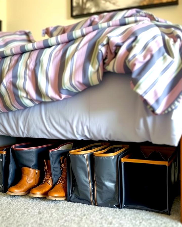 Under Bed Boot Storage Bags for Hidden Organization