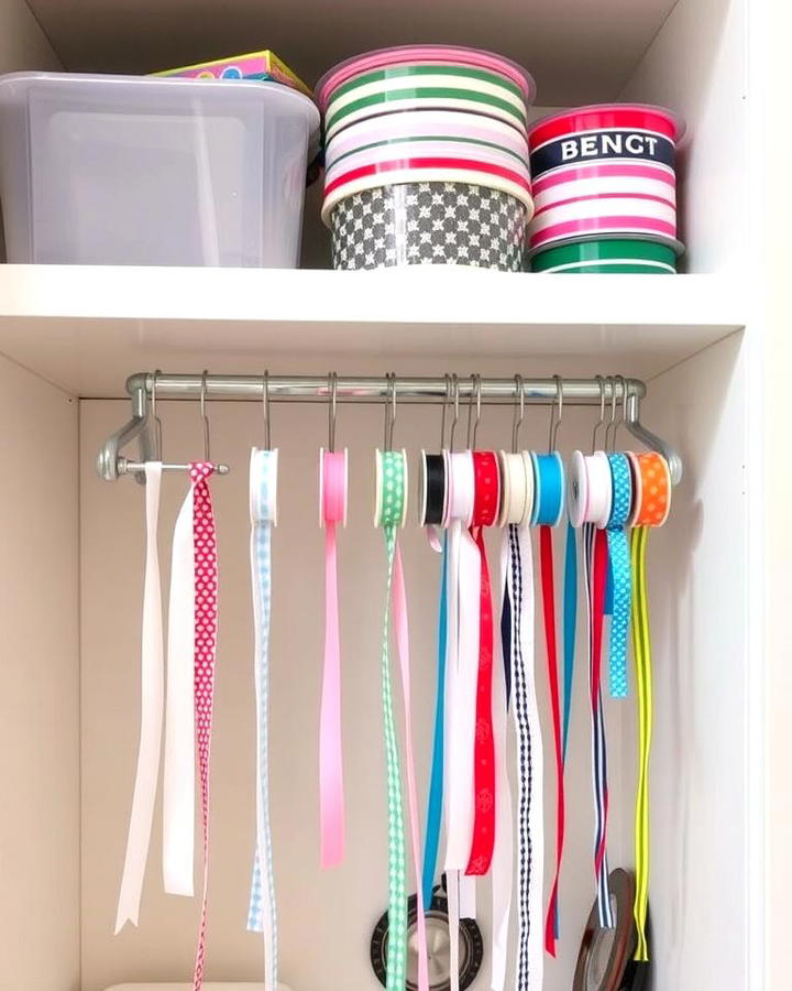 Under Shelf Ribbon Rods